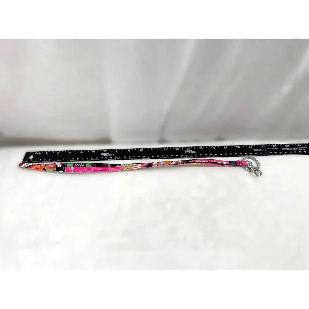 Vera Bradley Lanyard Clip Keyring Retired Ziggy Zinnia Pattern Abstract Floral